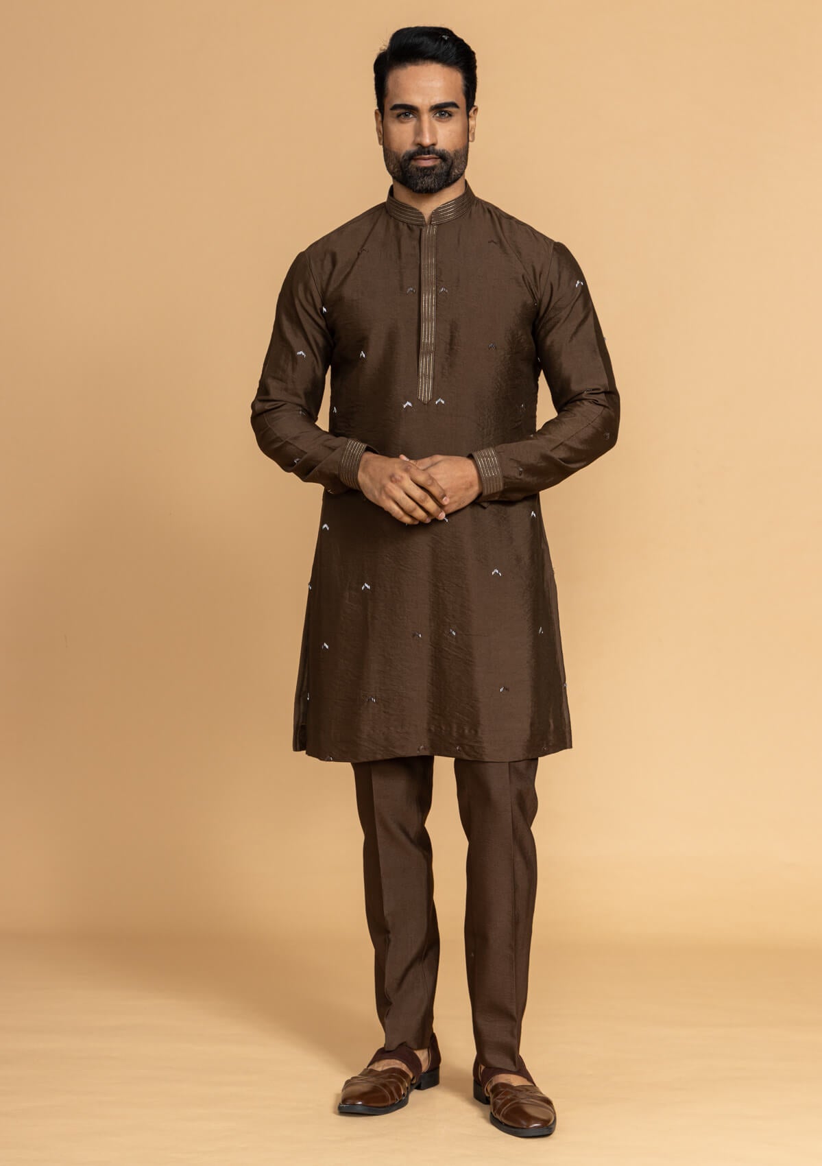 Handcrafted Kurta Bandi set with exquisite detailing